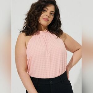 Torrid Pink Halter Blouse